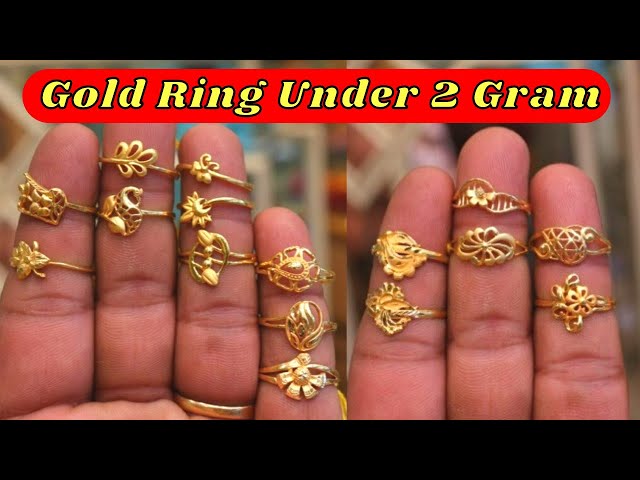 From1 GM To 2 GM Gold Ring Designs With Price || Simple Daily Use Gold Ring  Designs@crazyjenagold - YouTube